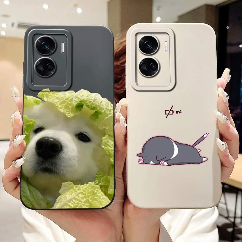 Shockproof Soft Liquid Silicone Phone Case with Popular Flower Design