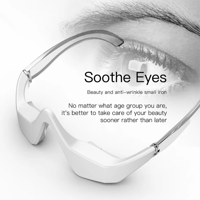 3D Electric EMS Eye Massager Glasses – Red Light Therapy for Wrinkle Reduction, Dark Circles & Eye Fatigue Relief 3
