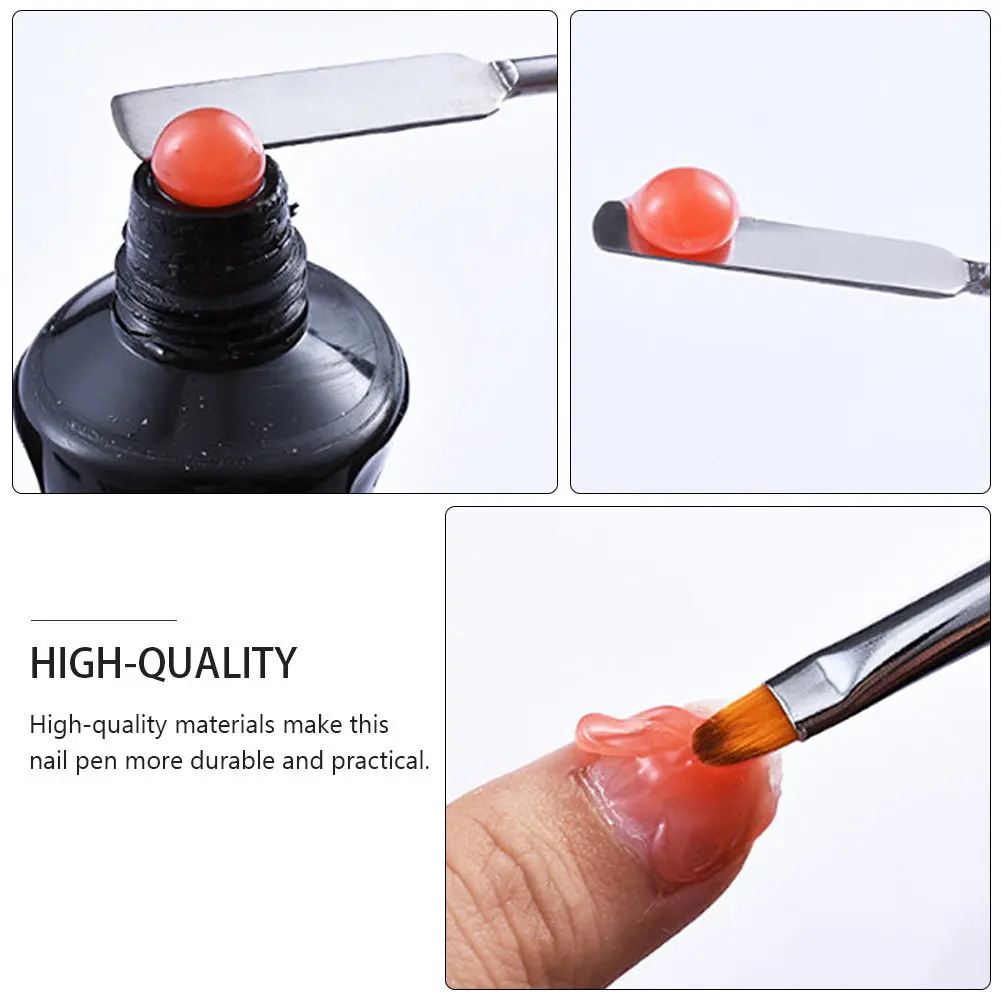 2-in-1 Uv LED 네일 아트 펜 듀얼 팁 광선요법 페인팅 도구 긴 핸들 경량 전문 매니큐어 네일 살롱 DIY