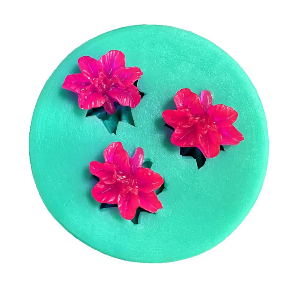 Silicone Mold 3D Mini Flowers Mold DIY Handmade Fondant Cake Baking  Chocolate Sugar Cake Tools Resin