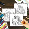 Stress Reduction Colouring Book 30 Sheets, 8.3x 8.3 inch 100gsm Thick Paper, Spiral Bound, Halloween and many other holiday gift 4