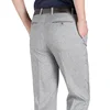 High Waist Men's Suit Pants High Quality Summer Straight Business Autumn Dress Formal Pants Big Size Classic Trousers YYQWSJ 5