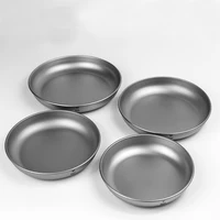 Keith Titanium Plate Fruit Dish Portable Outdoor Hiking Travel Camping Tableware Titanium Saucer 4pcs/set посуда для кемпинга 2
