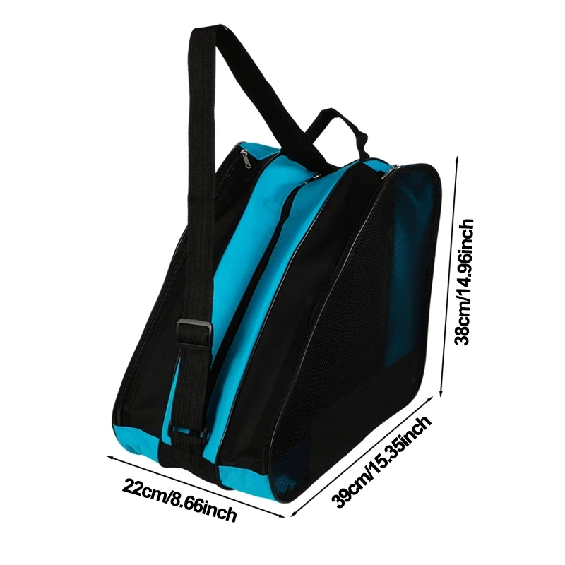 Roller skates bag 1/2Pcs portable roller skates bag ice skating bag large breathable kids inline skates storage skating shoes