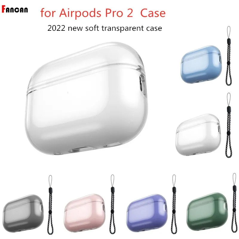 Custodia Trasparente Per Airpods Pro 2 Soft Clear Tpu Airpods Pro 2022 Cover Pro 2Nd Airpod Accessori Per Auricolari Per Airpods Pro 2Nd