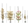 7PCS Set Combination Parrot Bird Toys Wood Articles Bite Pet Bird Toys For Parrot Training Bird Toy Swing Ball Bell Standi 2