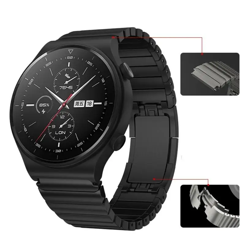 22mm Edelstahlarmband für Huawei Watch GT6 Pro GT5 GT4 GT3 GT2 GT 46mm Armband Metallarmband für Huawei Watch 5/4/4pro/3/3pro – Detail 4