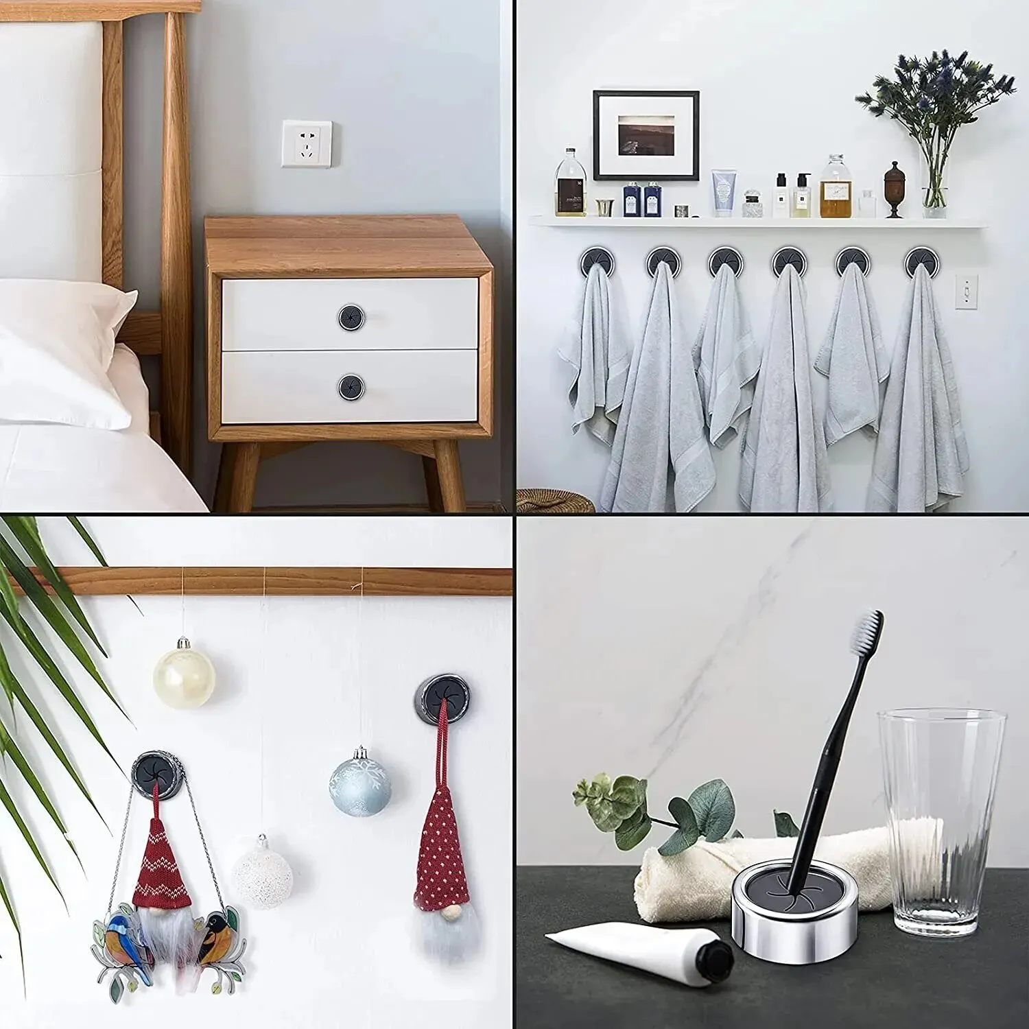 Dishcloth Clip 3PCS Non Punching Dishwashing Cloth Storage Kitchen Household Gloves Hook Towel Rack Hole Wall Hanging