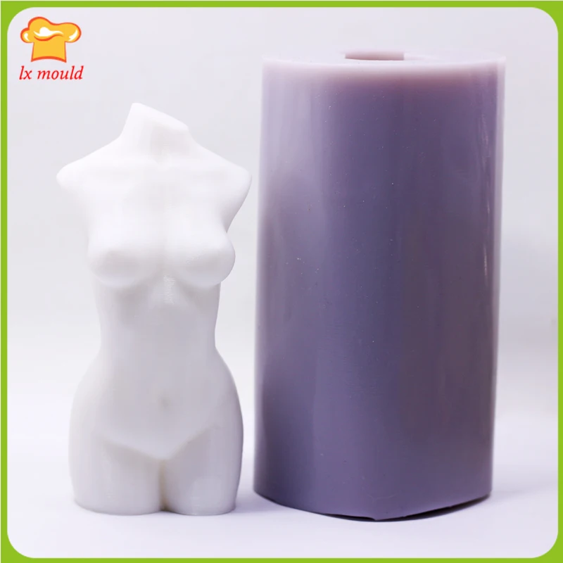 Silicone 3D Molds Body Female Torso DIY Candle Soap Making Resin Art Craft Silicone Mold
