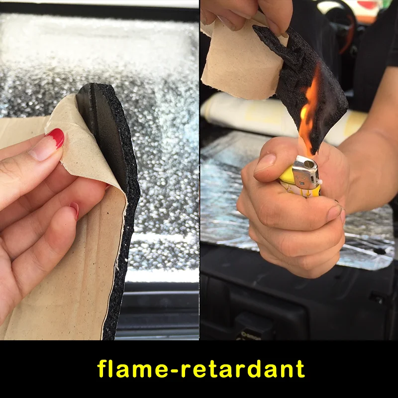 Sound Proof Mat 5mm Car Cotton Pad Heat Noise Insulation Deadener For Smart 451 Smart 453 Fortwo Forfour