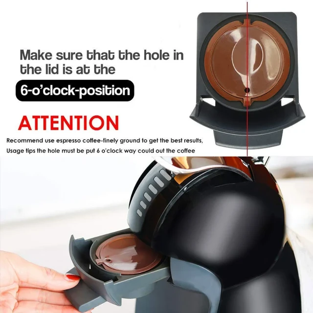 3pcs Refillable Dolce Gusto Coffee Capsule Nescafe - Reusable Dolce Gusto  Coffee - Aliexpress