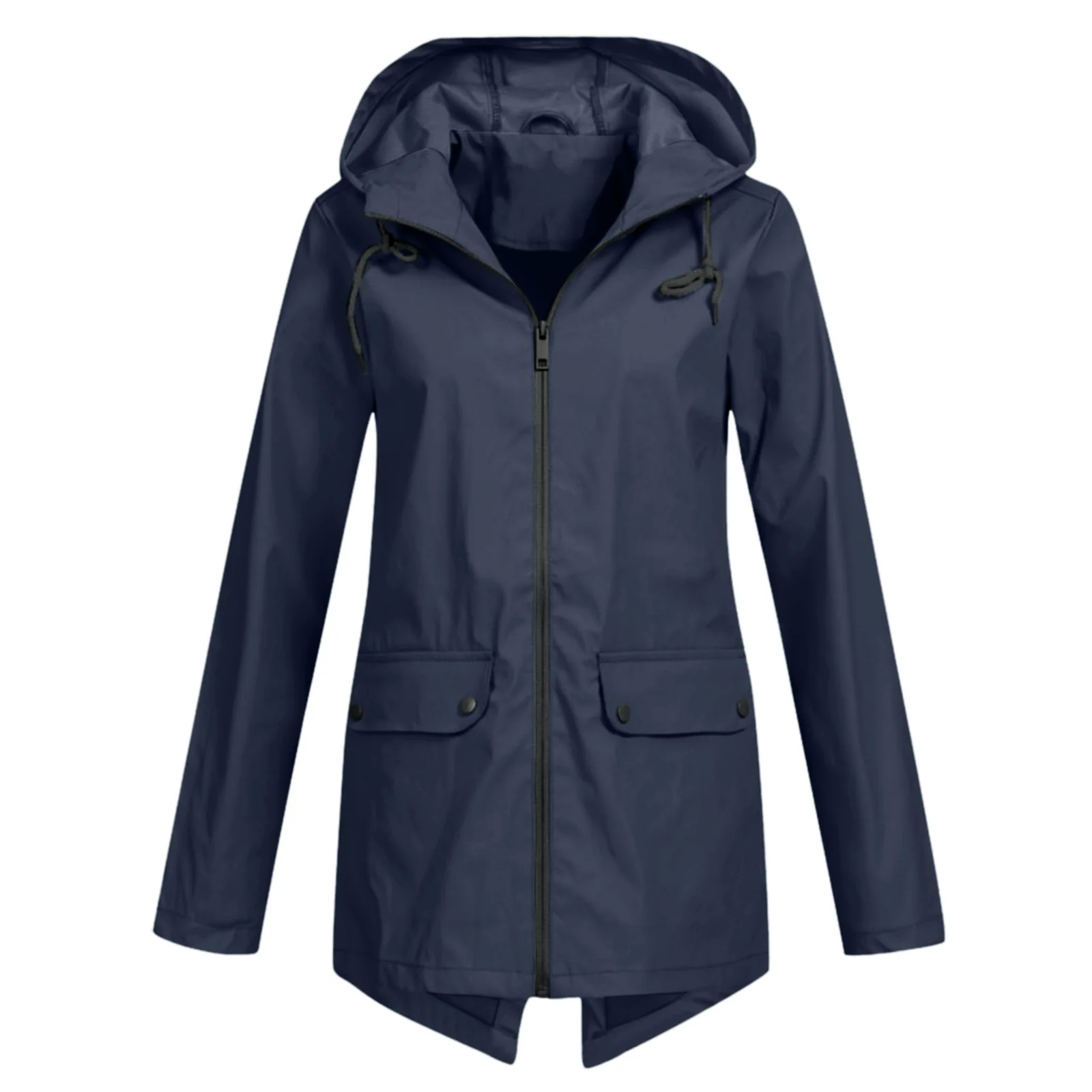 Waterproof Raincoat for Women Hooded Lightweight Outdoor Jacket
