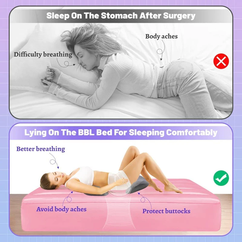 Sponge Buttock Cushion, BBL Pillow Seat After Surgery Brazilian Butt Lift  Pillow for Hemorrhoids Surgery Recover Dropshipping