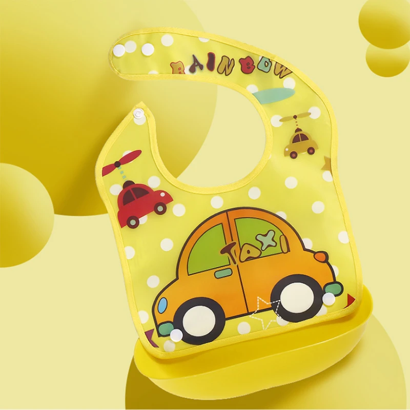 Baby Waterproof Bibs Silicone Feeding Baby Saliva Towel Newborn Cartoon Aprons Baby Bibs Adjustable Feeding Apron Saliva Bandana 6