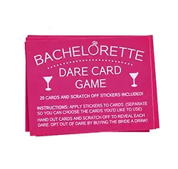 Bachelorette Party Scratch - Off Dare Card Game, Fun Girls Night Challenge Pack, 20 Cards - S (10pcs)