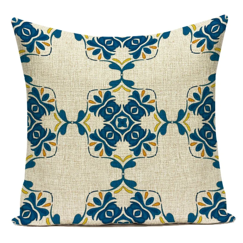 Boho Mandala Decorative Throw Pillow Cover