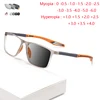 0 -0.5 -0.75 To -6.0 TR90 Sport Photochromic Square Prescription Eyeglasses With Cylinder Reading Glasses 0 +0.25 +0.5 To +6.0 1