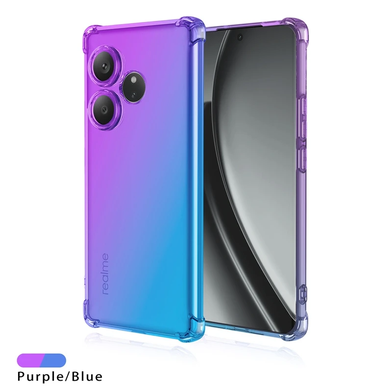 Four-Corners Shockproof Gradient TPU Protective Phone Case