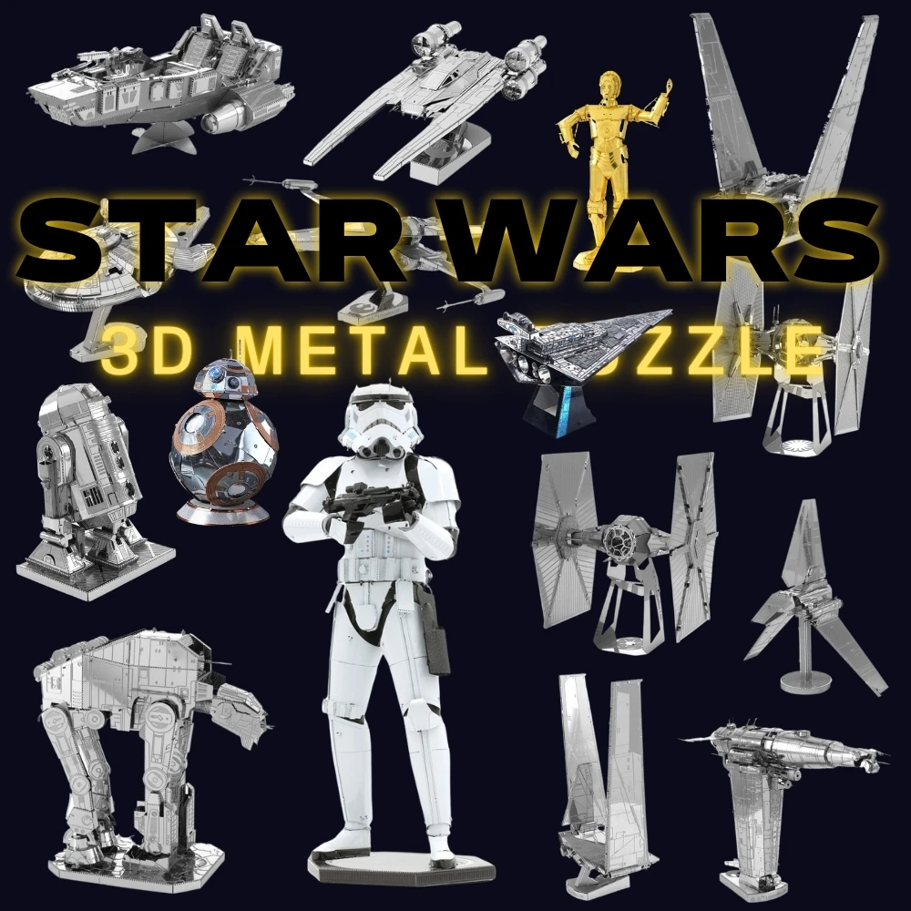 Puzzle In Metallo 3D Fai Da Te Jigsaw Art Building Cars Imperial Stormtroope Model Toys For Adults Assembly Kids Birthday Educational Gifts