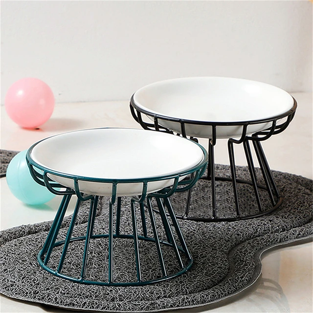 Cat Lift Bowl  Metal Stand Pet Food Snacks Feeding Elevated Feeder Kitten Puppy Dish Dog Supplies Accessories 3