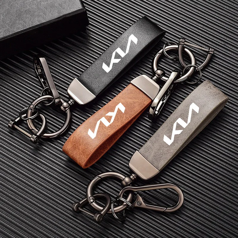 Leather Keychain Kia Sportage Keyring Fashion Car Keychain PU