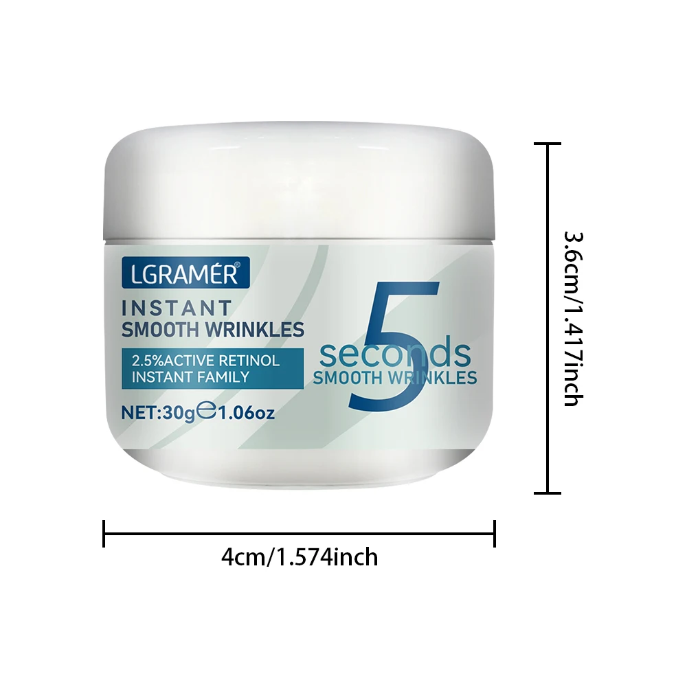 5 secondi Retinolo Crema per le rughe lisce Crema idratante nutriente Dissolvenza Spot Rassodante Viso Cura della pelle fine Crema lifting Prodotti per la cura - immagine 6