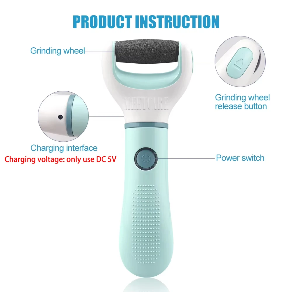 Electric Foot Grinder and Callus Remover for Safe Pedicure and Foot Care