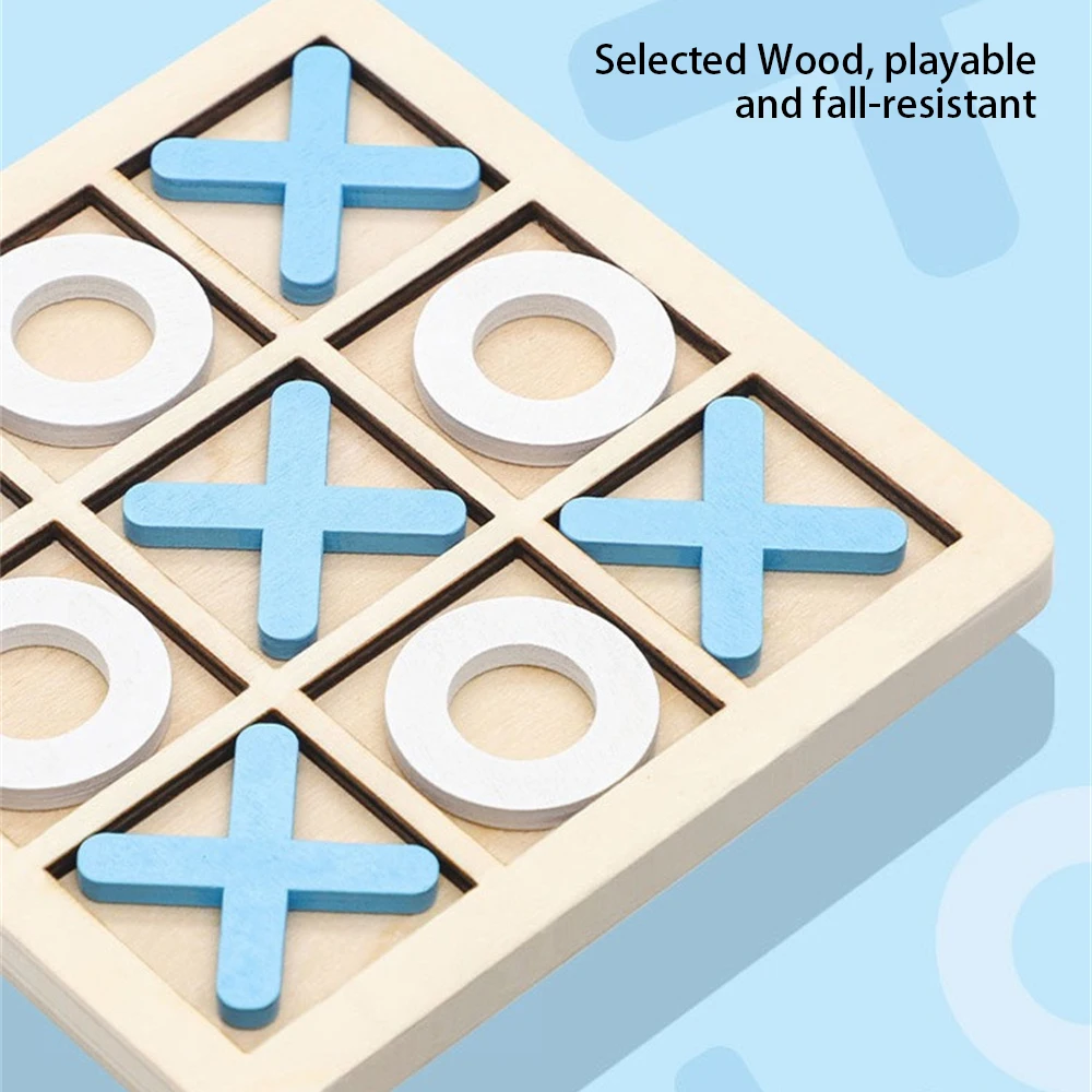 Montessori Chess Play Wooden Jigsaw Toy Game Interaction Puzzles Training Brain Learing Early Educational Toys For Children Kids 5