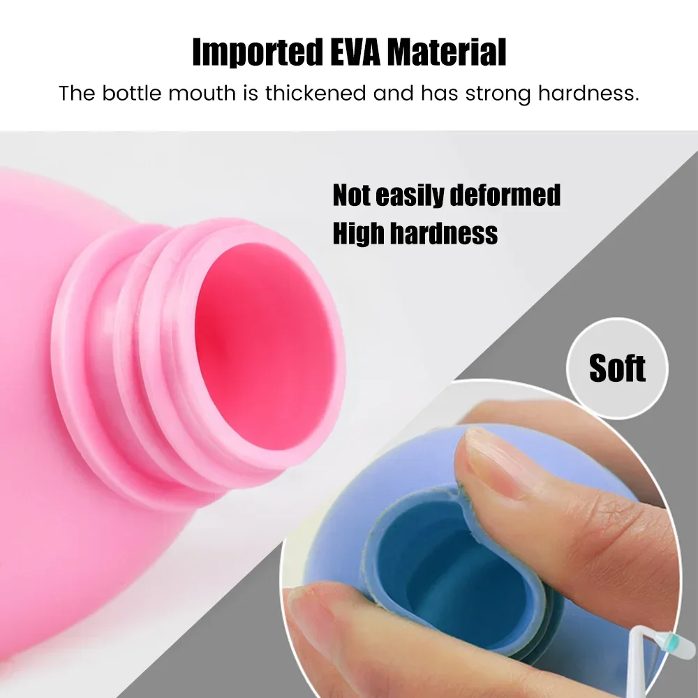 500ml Women Sprayer Personal Cleaner Hand Held Seat 500ml Toilet Bidet Tackle Hygiene Washing Travel EVA Portable Washing Bottle 6