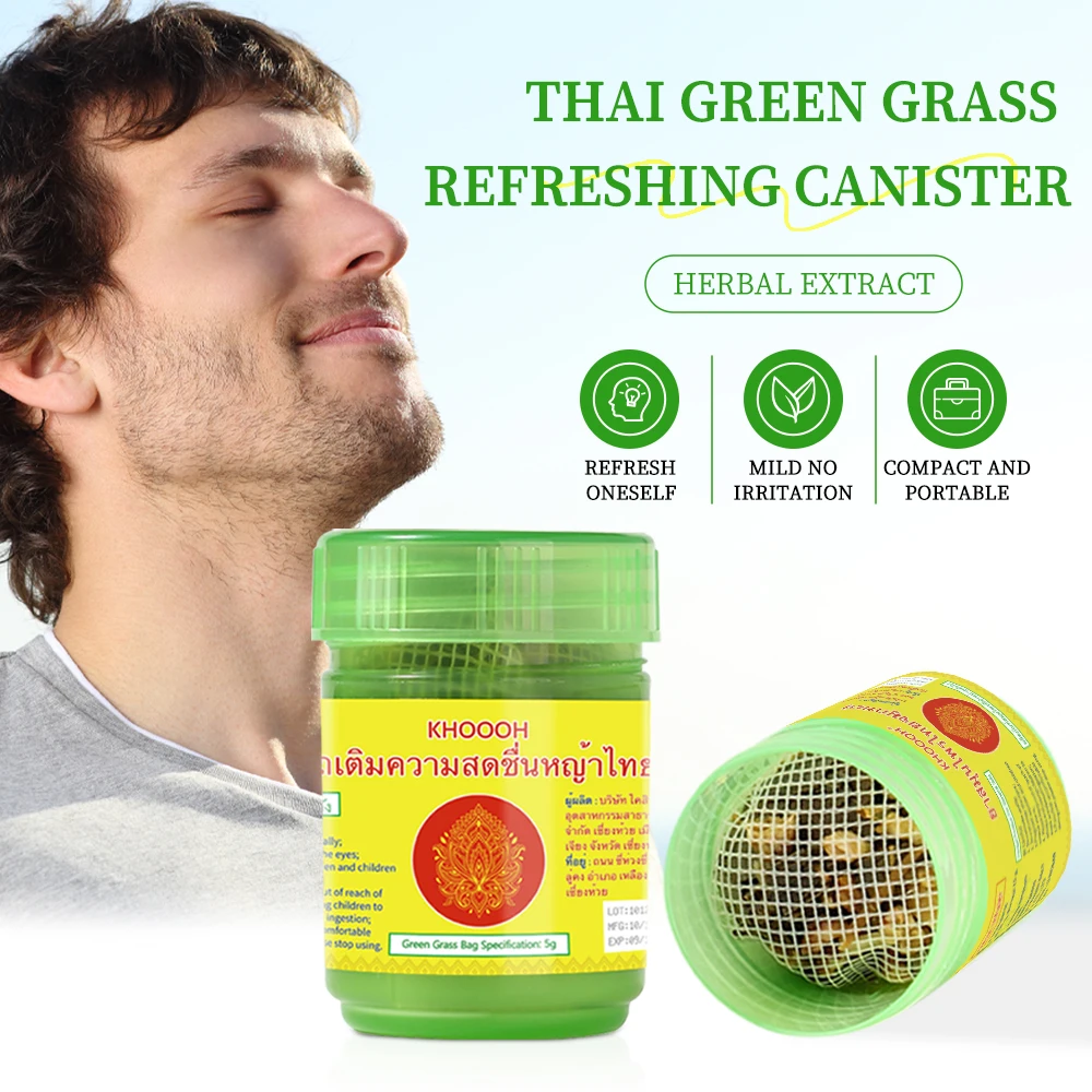 Nasal Inhaler Thai Herbal Inhalant Traditional Nose flow carsick refreshing Essences
