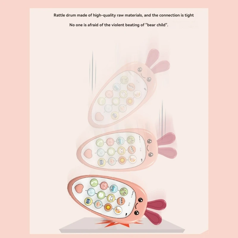 T84C-Baby Cell Phone Toy With Early Education & Music, Learning Educational Fake Phone For Kids, Sensory Toy For Kids