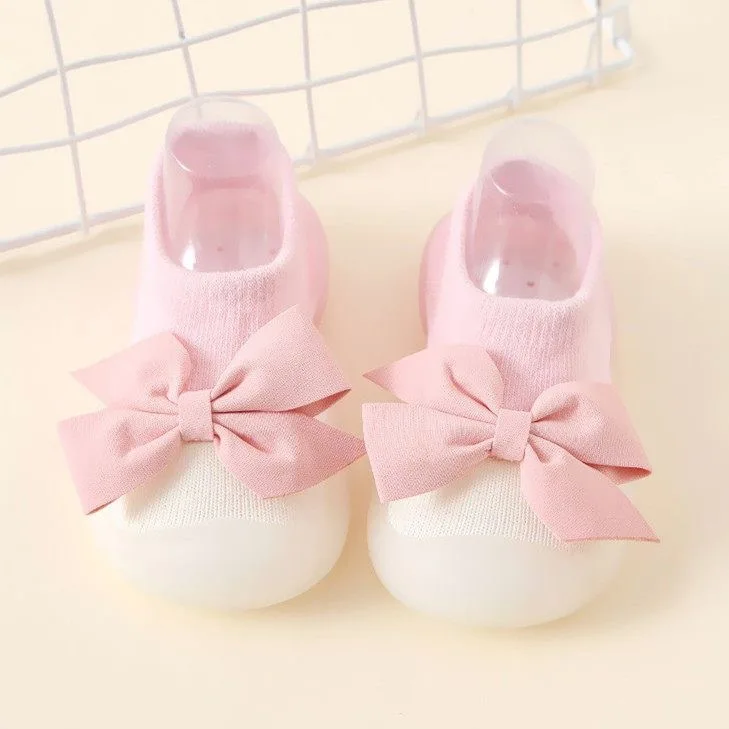Sommer Neue Gekämmte Baumwolle Rutschfeste und Atmungsaktive Kinder-Weichsohlenschuhe Baby-Laufschuhe Netzstoff-Babysocken – Detail 4