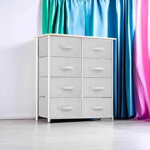 8 Drawers Dresser - Fabric Storage Tower, Organizer Unit for Bedroom, Living Room & Closets - Sturdy Steel Frame 6