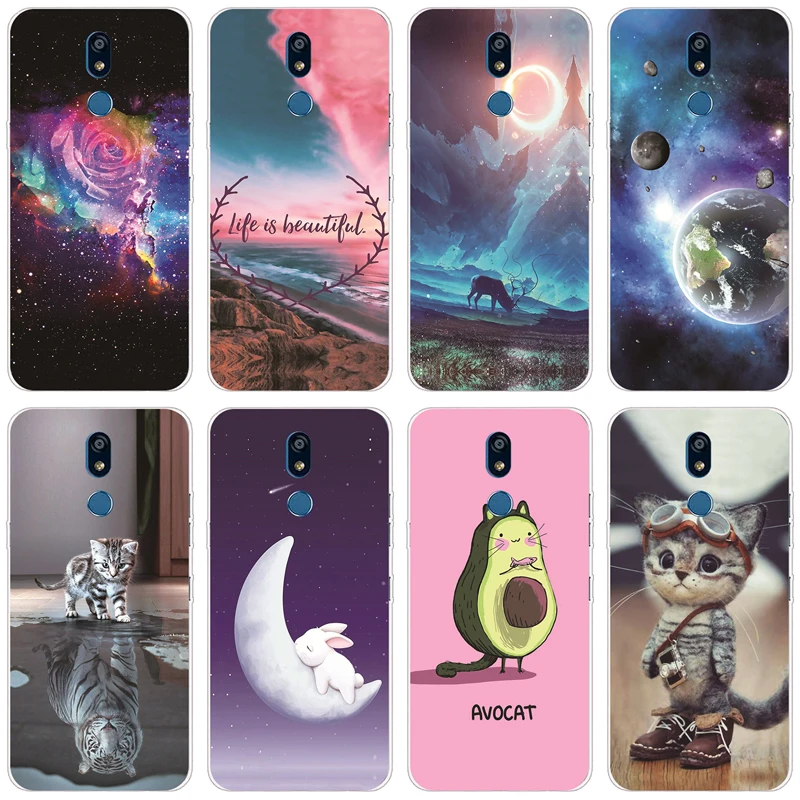 Custodia Per Lg K40 Lmx420Emw / Lg X4 2019 / Lg K12 Plus Cover Silicone Soft Tpu Custodie Protettive Per Telefono Coque Per Lg K40