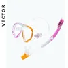 VECTOR Professional Snorkel Diving Mask and Snorkels Goggles Glasses Diving Swimming Easy Breath Tube Set Snorkel Mask 2