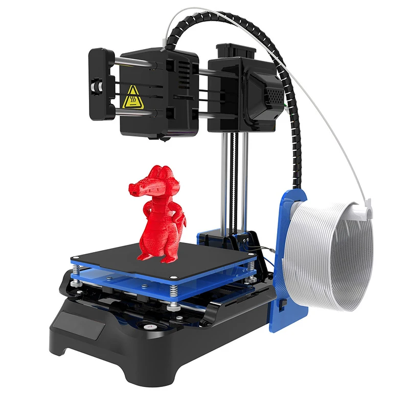 

K7 Supper Mini Desktop 3D Printer 100x100x100mm No Heated Bed FDM One-Key Printing with TF Card PLA Sample Filament auto slice