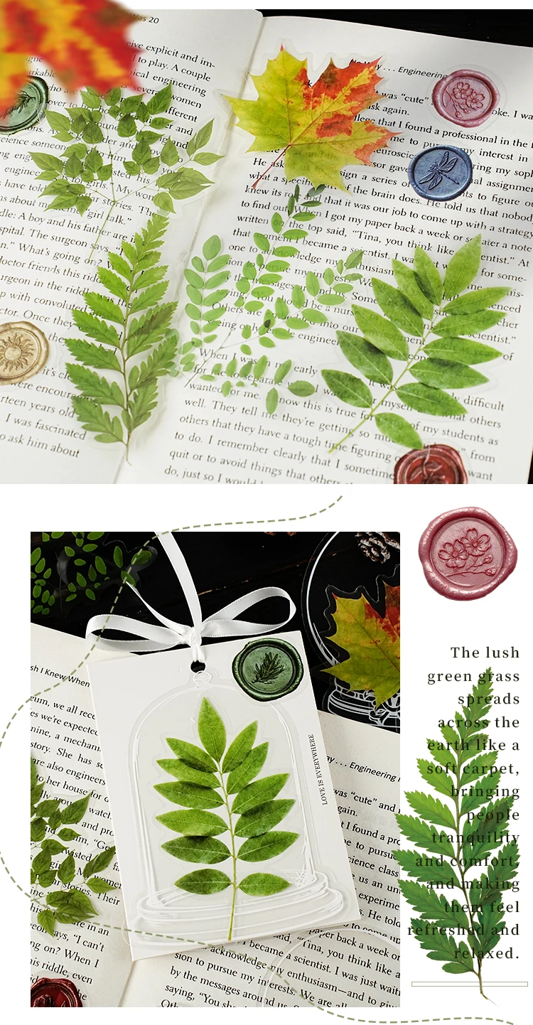 JIANQI 15-teiliges großes Flaschen-Blumen-Aufkleber-Set, dekoratives Scrapbooking-Tagebuch, Album, handgefertigtes Junk-Tagebuch-Zubehör – Detail 7