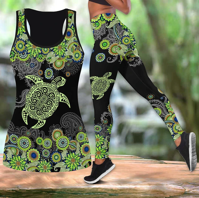 Women's Fashion Printed Workout Leggings Fitness Sports Gym Running Yoga  Athletic Pants 