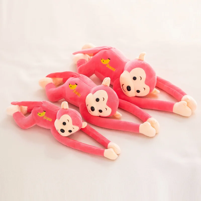 Long Arm Monkey Plush Toy Anti-collision Banana Monkey Curtain Strap Monkey Doll Children's Birthday Gift 4
