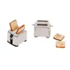 1:12 Scale Dollhouse Miniature Toaster Cute Simulation Food Decorations Mini Kitchen Toy With 2PCS Bread Doll Toast Machine 4