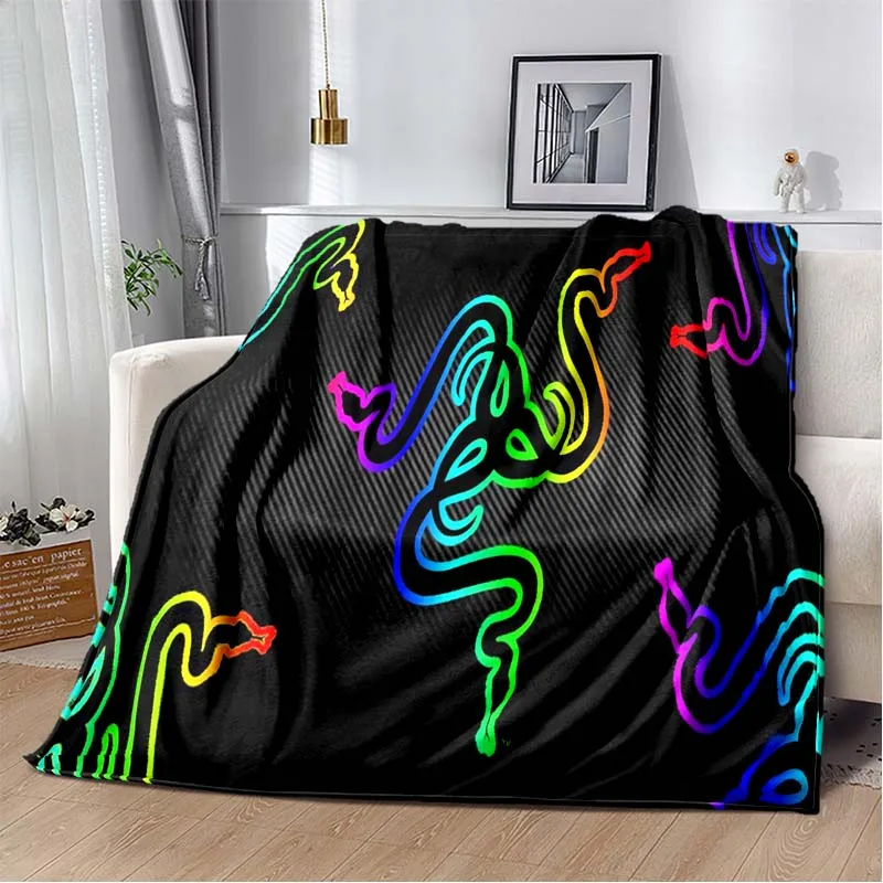 

3D Razer Logo Game Gamer Snake ， Flannel Soft Cozy Blanket Home Travel Birthday Gifts Children's Warmth Blanket