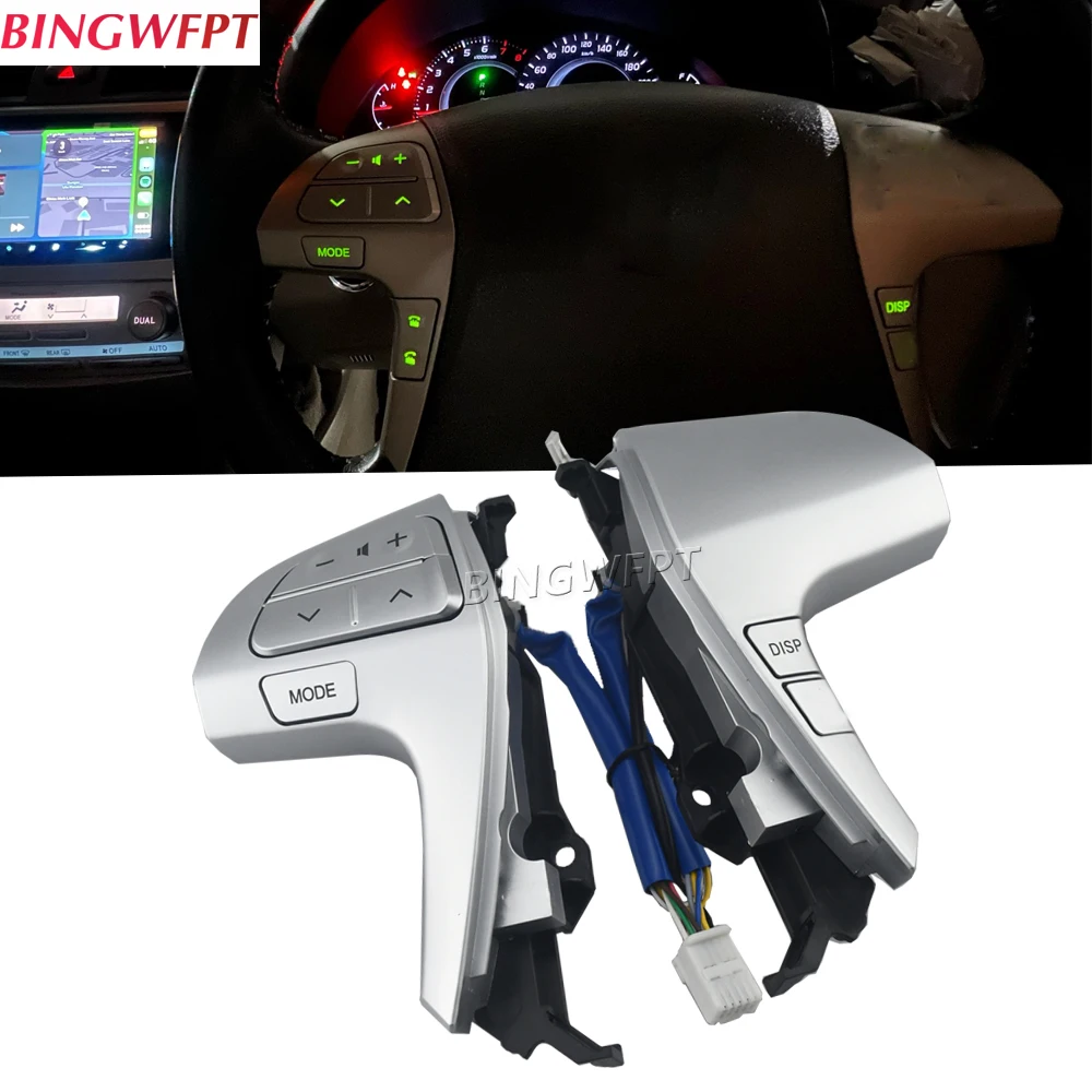 

Новый Bluetooth-переключатель кнопки управления аудиосигналом на руль 84250-06160 для Toyota Camry Corolla Hilux Vigo Highlander Innova