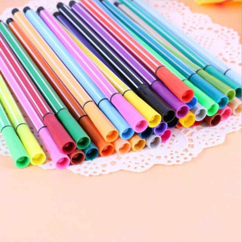 Children Painting 36/24/18/12 Non-toxic Color Washable Watercolor Pen Mark Painting  Student  School Stationery Art Supplies