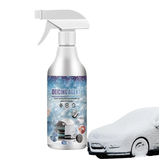  Deicer Spray For Car Windshield, 60Ml Automotive Glass Deicing  Agent, Fast Ice Melting Spray Snow Melting Frost Removal Agent, Car  De-icing Spray For Car Windshield Windows Wipers and Mirrors (2 PCS) 