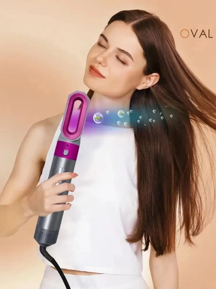 Low Noise Hair Styler Hair Curling Straightening Drying Hot Air Brushes Hot Comb Set Styling Tool 5 in 1 Airwrap 3