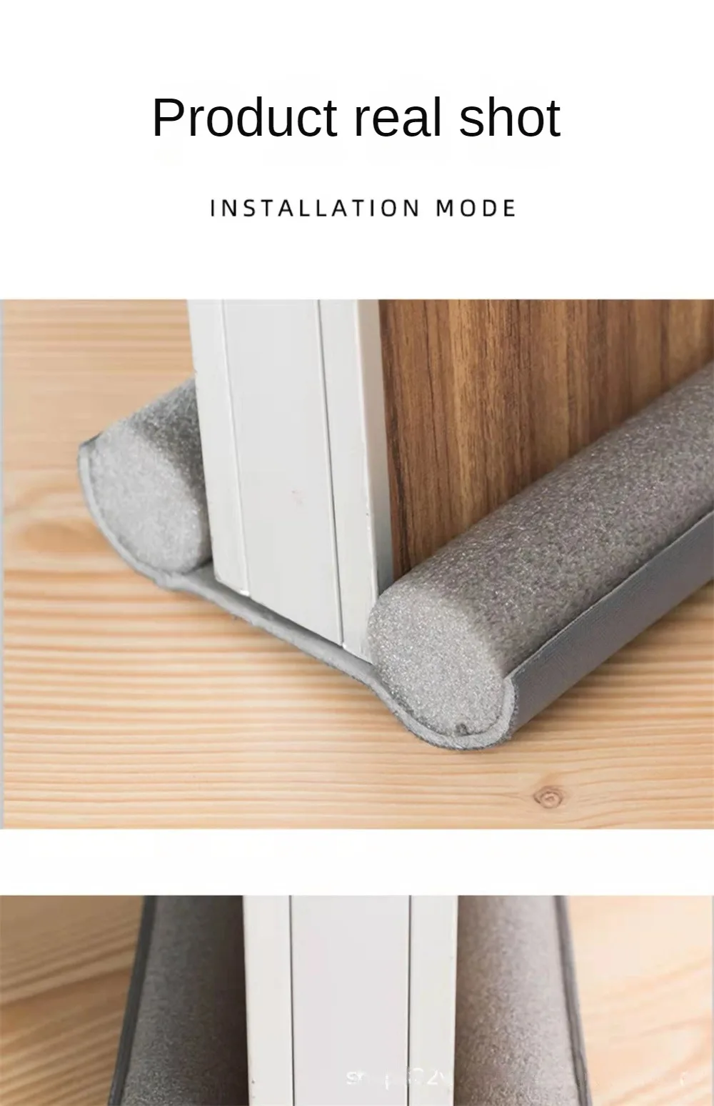 Description Picture 3 of itemAdjustable Door Bottom Seal Strip Weather Strip Under Door Draft Stopper Thicker Anti-Cold Gap Blocker Sealing Weather Strip