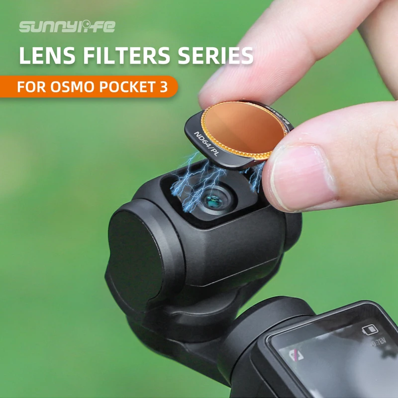Per Dji Osmo Pocket 3 Filtro Per Obiettivo Della Fotocamera Uv Cpl Nd Ndpl Angolo Regolabile Adsorbimento Magnetico Montaggio Stabile Alta Trasmittanz