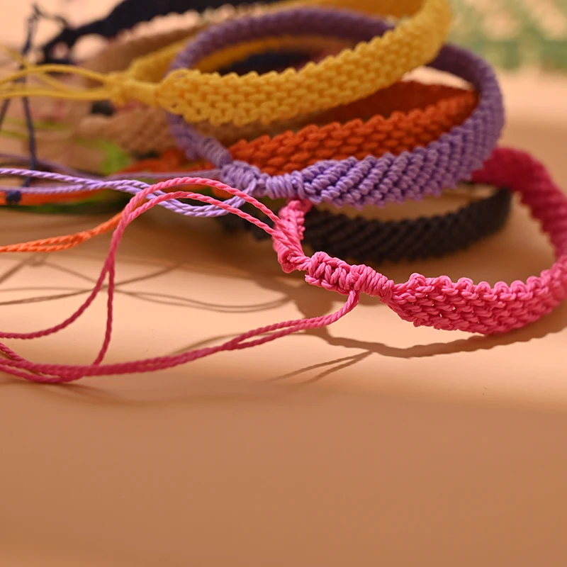 Rope Single Color Friendship Bracelet 10Pcs/Lot Friendship