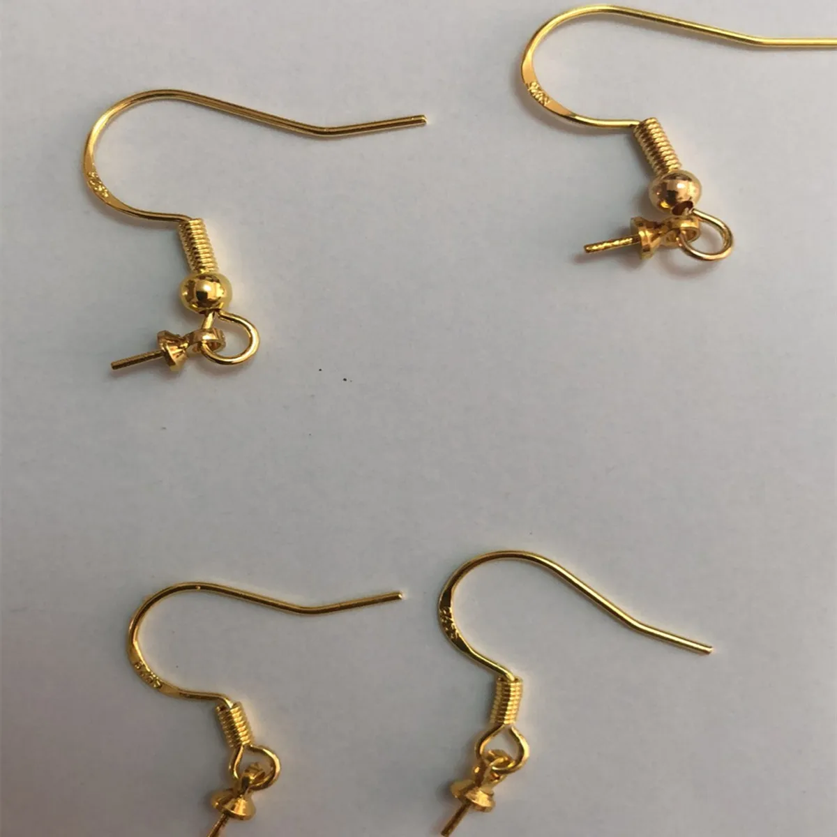 20/50Pcs  주얼리 DIY 액세서리 골드 컬러 다트 볼 후크 귀걸이 결과 및 구성 요소 20*25MM