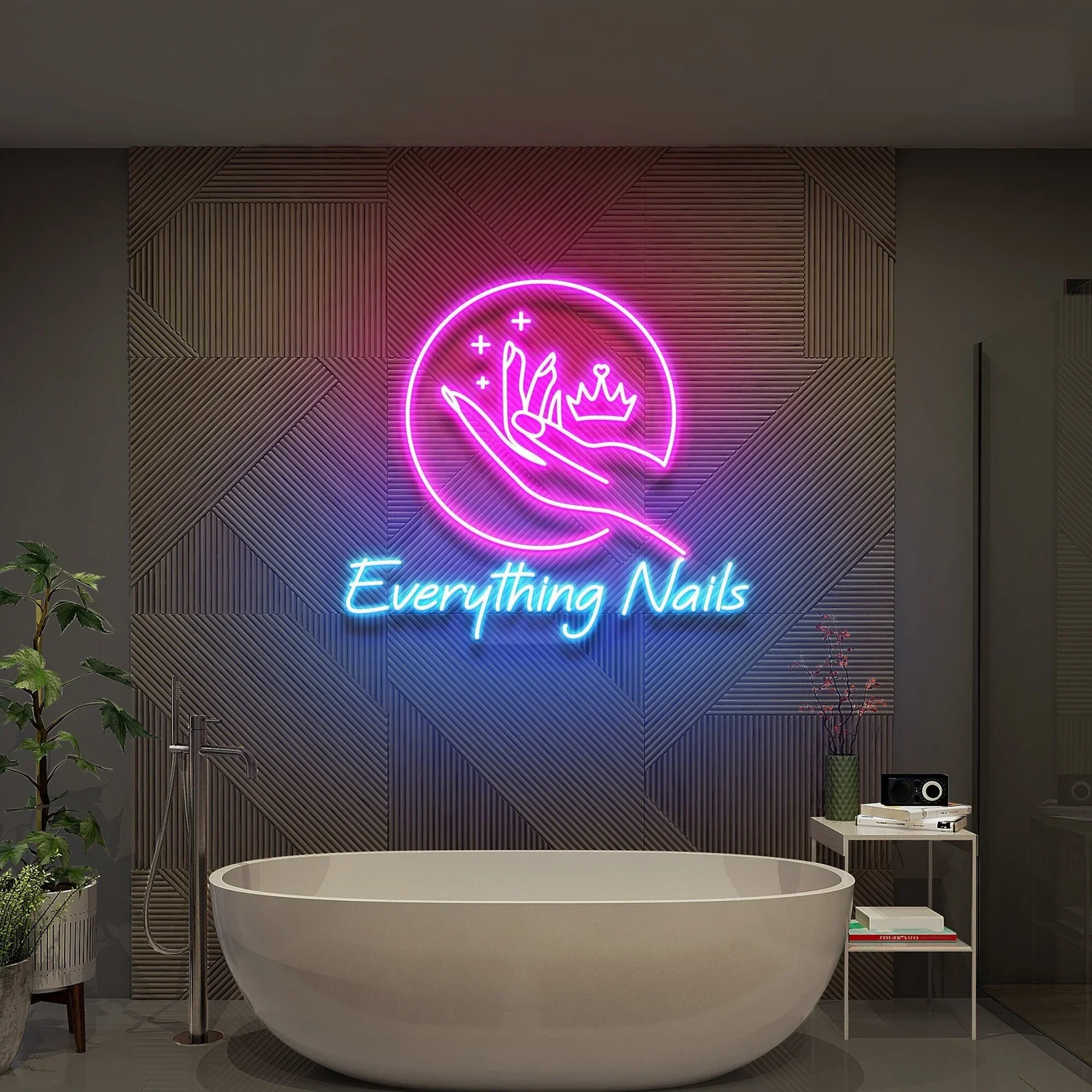 EverythingNailsCustomReceptionSignNailRoomWallDecorNailSalon